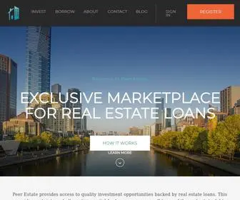 Peerestate.com(Peer Estate) Screenshot