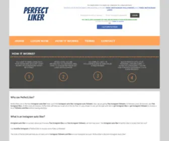 Peerfectliker.com(Free Instagram Followers) Screenshot