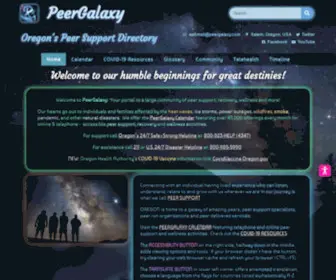 Peergalaxy.com(Find ways to connect with peers online 24/7. PeerGalaxy Calendar) Screenshot