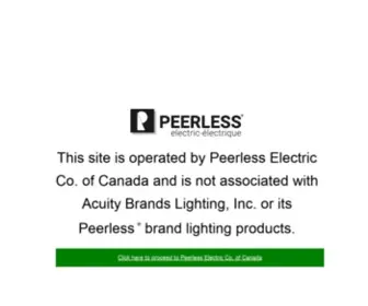 Peerless-Electric.com(Peerless Electric) Screenshot