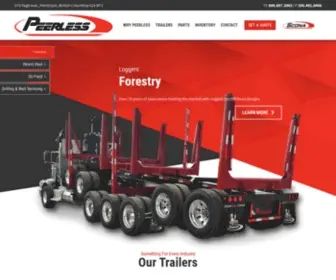 Peerless.ca(Industry Leading Trailers) Screenshot