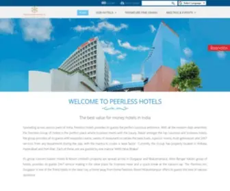 Peerlesshotels.co.in(Peerlesshotels) Screenshot