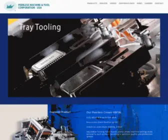 Peerlessmachine.com(Peerless Machine & Tool Corporation) Screenshot