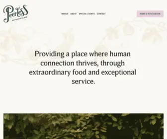 Peerlessrestaurant.com(Menus) Screenshot