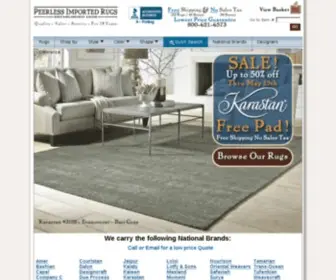 Peerlessrugs.com(Area Rugs) Screenshot