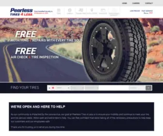 Peerlesstyreco.com(Denver Tires) Screenshot
