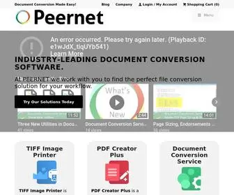 Peernet.com(Convert pdf to tiff) Screenshot