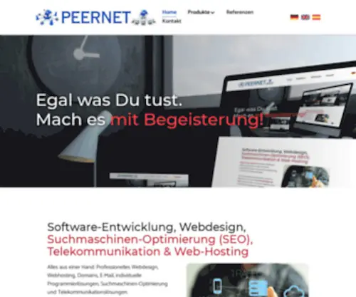 Peernet.de(PEERNET Webdesign) Screenshot