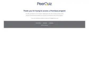 Peerquiz.com(Home) Screenshot