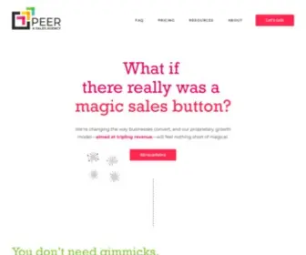 Peersalesagency.com(Peer Sales Agency) Screenshot