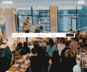 Peerspace.com(Unique venues for meetings) Screenshot