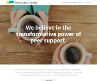 Peersupportcanada.ca(Peer Support Canada Peer Support Canada) Screenshot