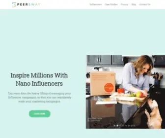 Peersway.com(Nano & Micro Influencer Marketing Agency Toronto) Screenshot