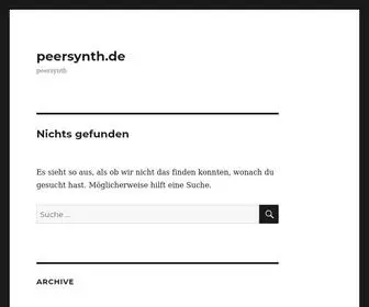 Peersynth.de(Musik) Screenshot