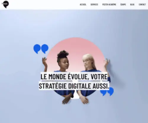 Peetch.fr(Agence de web marketing et communication) Screenshot