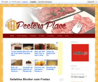 Peetersplace.com.br(Receitas) Screenshot