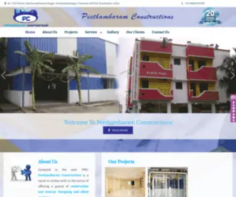 Peethambaramconstructions.com(Peethambaram Constructions) Screenshot