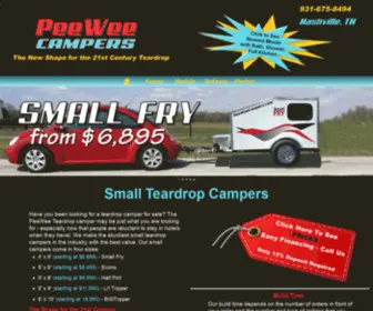 Peeweecampers.com(Small Teardrop Campers) Screenshot