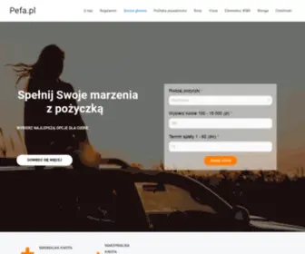 Pefa.pl(Cena domeny: 2000 PLN (do negocjacji)) Screenshot