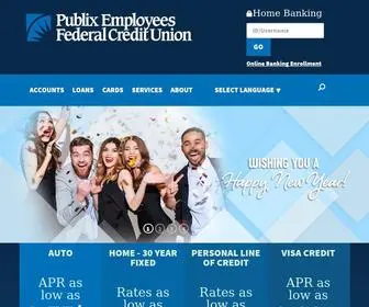 Pefcu.com(Publix Employees Federal Credit Union) Screenshot