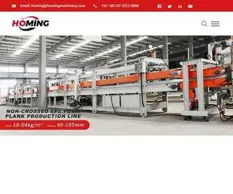 Pefoammachine.com(Qingdao Homing) Screenshot