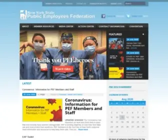 Pef.org(Home) Screenshot