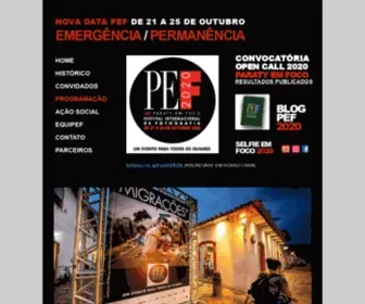 Pefparatyemfoco.com.br(PEF2020 Festival Internacional de Fotografia) Screenshot