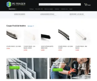 Pefraser.com(Leader en vente de pièces de portes et fenêtres) Screenshot