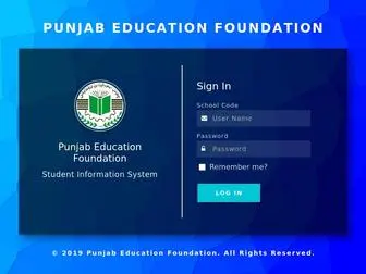 Pefsis.edu.pk(Student Information System) Screenshot