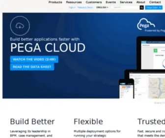 Pegacloud.com(Pega's bpm cloud) Screenshot