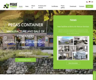 Pegascontainer.com(Prodej a pronájem kontejnerů) Screenshot