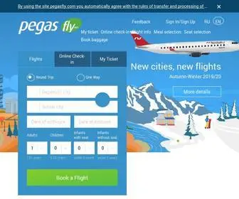 Pegasfly.com(официальный сайт ООО Авиакомпания Икар) Screenshot