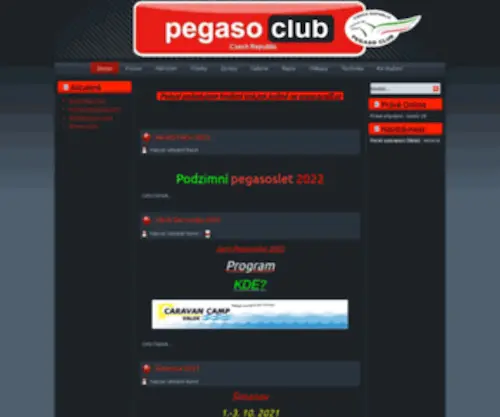 Pegasoclub.cz(Joomla) Screenshot