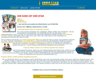 Pegastar.com(Personalisierte Kinderbuecher) Screenshot