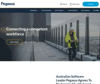 Pegasus.net.au(Workforce management software) Screenshot