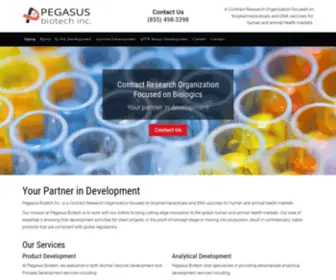 Pegasusbio.com(Pegasus Biotech Inc) Screenshot