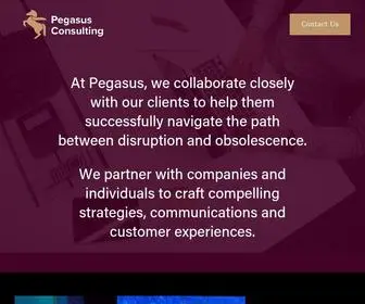Pegasuscon.com(Pegasus Consulting) Screenshot
