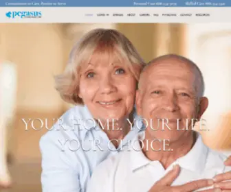 Pegasushomecare.com(Home Health Care Glendale) Screenshot