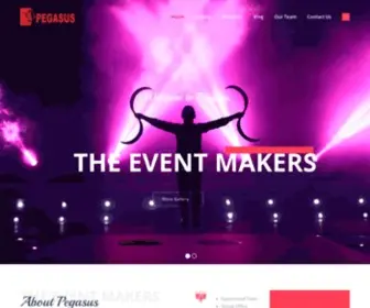 Pegasusindia.org(The Event Makers) Screenshot