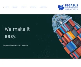 Pegasusint.com.au(Pegasus International Logistics) Screenshot