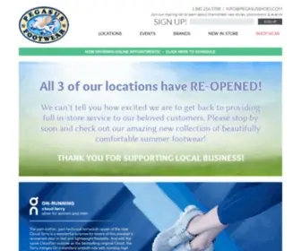 Pegasusshoes.com(Pegasus Footwear) Screenshot