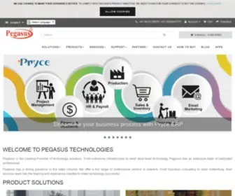 Pegasustech.net(Pegasus Technologies) Screenshot