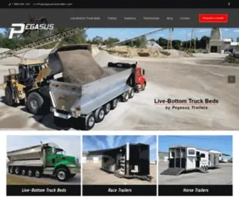 Pegasustrailers.com(Pegasus Vans & Trailers) Screenshot