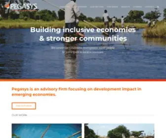 Pegasysinstitute.org(Building inclusive economies & stronger communities) Screenshot