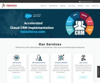 Pegasyssoft.com(Salesforce CRM Training) Screenshot
