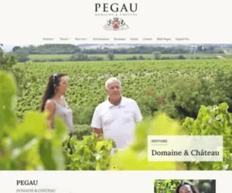 Pegau.com(Domaine & Château) Screenshot