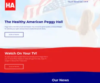 Peggyhall.tv(The Healthy American) Screenshot