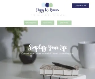 Peggywbarnes.com(Strategically Simplifying Lives) Screenshot