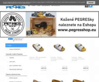 Pegres.cz(Pegres obuv) Screenshot