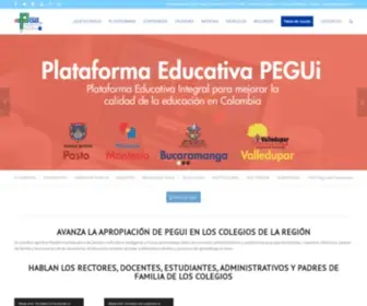 Pegui.edu.co(Plataforma Educativa de Gestión Unificada Integral) Screenshot